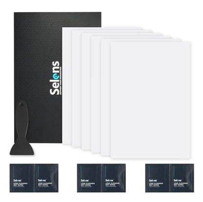 Selens 6Pcs Adhesive Light Diffuser 7.9x11.82 inch Light Dimming Film for Soften LED Lights - color: 6Pcs