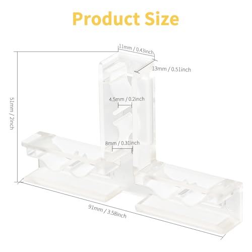 Meking 8Pcs Photo Backdrop Board Brackets, T-Shape Vertical Background Support for Product Photography Universal Hard Plastic Backdrop Stand Suitable 4-8mm Thick Board