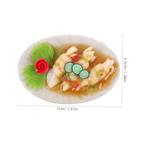 Ceramic Miniature Thai Cuisine Food Model for Dollhouse Decoration Realistic Accessories for Miniature Kits and Tiny Display Props