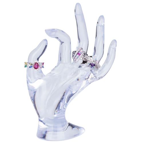 Jewelry Display Holder Bracelet Ring Watch Stand Support Holder Stand (Transparent) - color: Transparent