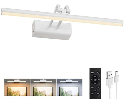 Battery Operated Picture Light for Wall, White - color: White, size: 13.8Inch
