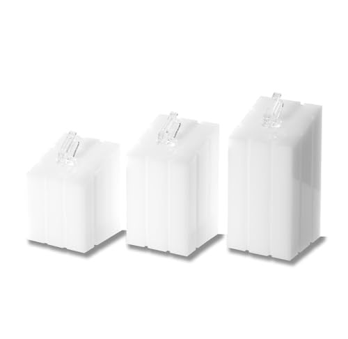 3 Piece Acrylic Ring Display Stand Ring Holder Jewelry Display Holders Showcase (White) - color: White
