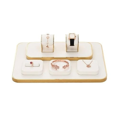 Necklace Display 7 Pieces Jewelry Display Stand Light Luxury Ring Bracelet Watch Necklace Counter Jewelry Display Props Display Stand