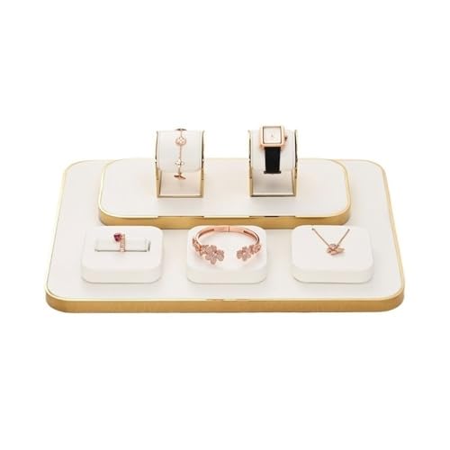 Necklace Display 7 Pieces Jewelry Display Stand Light Luxury Ring Bracelet Watch Necklace Counter Jewelry Display Props Display Stand
