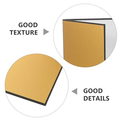 A4 Gold Photography Light Reflector Panel Portable Mini Photo Studio Accessory Foldable Fill Light Diffuser for Product and Portrait Shooting