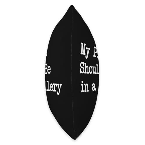 My Plate Should Be in a Gallery Funny Foodie Throw Pillow - size: 16x16