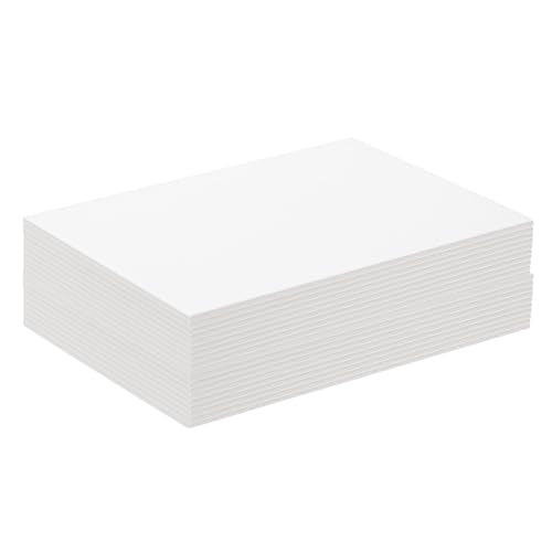 PATIKIL 7x5x0.1" Chipboard Sheets, 20Pcs 100PT Thick Book Board Binders Board Sturdy Bookbinding Supplies for Book Binding Cover, White - color: White, size: 7x5x0.1"