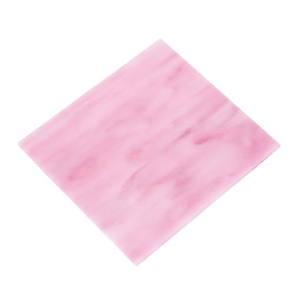 MECCANIXITY Stained Glass Sheet Mosaic Tile 3.9 Inch x 3.9 Inch Bright Pink Stained Glass Sheets for Crafts DIY, Art Project - color: Bright Pink