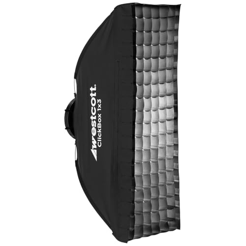 Westcott ClickBox 1x3 Softbox Grid ONLY - for Focused and Direct Lighting - size: 12 X 36 in Clickbox Grid