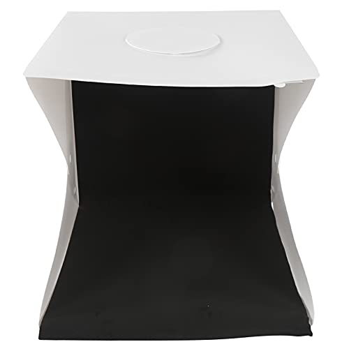 40cm LED Foldable Lightbox, Photography Softbox with Adjustable Brightness and 6 Color Backgrounds, 140pcs Light Chips for Jewelry Product Photo