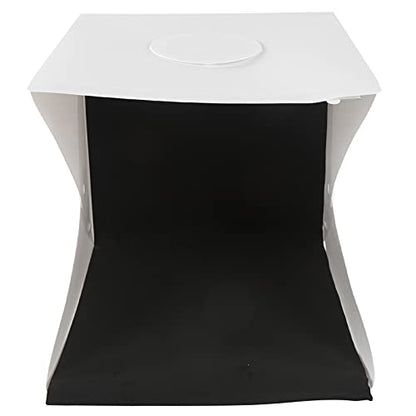 40cm LED Foldable Lightbox, Photography Softbox with Adjustable Brightness and 6 Color Backgrounds, 140pcs Light Chips for Jewelry Product Photo