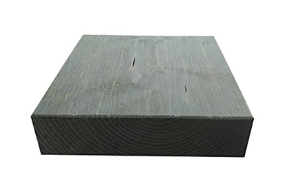 FixtureDisplays® 8X8X2" Solid Fir Wood Block Aged Finish Riser Photo Prop Display Stand 195-5