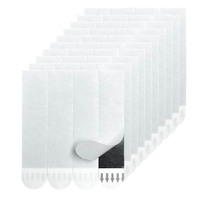 Hasaky Damage Free Removable Wall Tape 40 Pack, Heavy Duty Double Sided Tape Black, Picture Hanging Strips Replacement, Mounting Tape Adhesive Strips - size: 3/4in x 3 1/2in x 40pcs