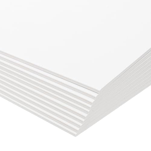 PATIKIL 7x5x0.1" Chipboard Sheets, 20Pcs 100PT Thick Book Board Binders Board Sturdy Bookbinding Supplies for Book Binding Cover, White - color: White, size: 7x5x0.1"
