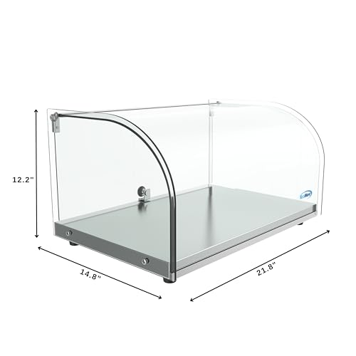 KoolMore DC-1C Bakery Display Case, 0.88 Cu. Ft - 1 Shelves, Clear - size: 22 in. - 1 Shelf