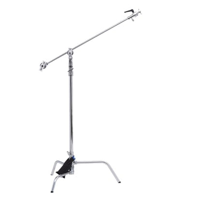 Kupo 40" C-Stand Overhead Shooting Kit 2, Professional Overhead Rig with Turtle Base for Photography and Video Flat Lay Food and Product Shooting with Heavy-Duty Studio Grip Components (KS744212) - color: Silver, size: Overhead Shooting Kit 3
