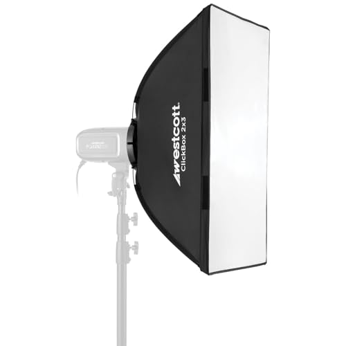 Westcott 2x3 ClickBox Softbox with Bowens Mount - Portrait and Product Photography & Video Light Modifier - size: 24 x 36 in ClickBox