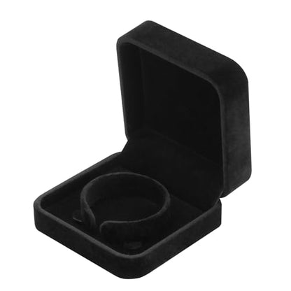 LETURE 4 Pieces Classic Velvet Bracelet Bangle Pendant Necklace Gift Box, Travel Jewelry Box Display Storage Case for Gift, Wedding, Engagement, Proposal, Birthday (Bracelet STYLE 1-4PCS) - color: Bracelet STYLE 1-4PCS