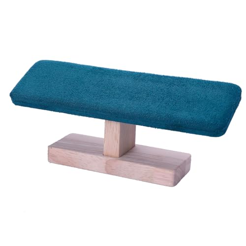 Wooden Watches Display Tower Base Watch Neck Bracelet Organizer Rack Bangle Scrunchie Headband Showcase Tower Dark Green Suede - color: Flat Suede Dark Green