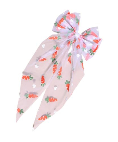 Baby Girls Carrot Hair Clips Pin Easter Bunny HairClips Carrot Hair Barrettes Pin JHE27 (E0-Bow) - color: E0-Bow
