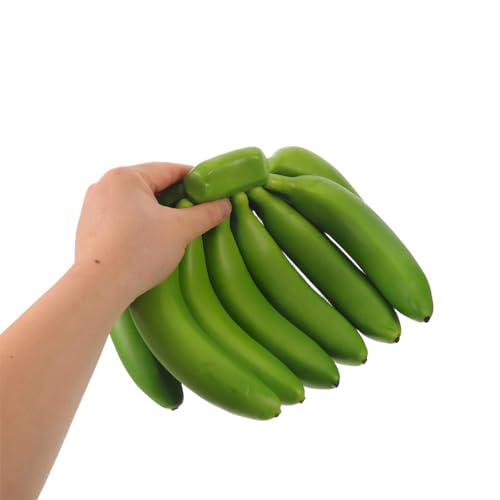 Realistic Artificial Banana Bunch Lifelike Simulation Fruit Fake Food Model Banana Bunch Display for Photography Prop Wedding Dessert Party Table Decor