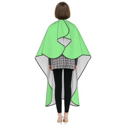 Custom Barber Cape Unisex Salon Hair Cutting Capes Add Your Image Logo Haircut Kit Personalized Stylist Tool - color: Light Green