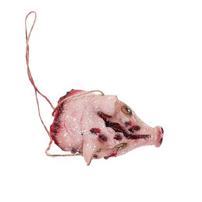 Hosfairy Halloween Pig Head Pendant - Hanging Decoration for Outdoor Indoor Haunted House Party Props