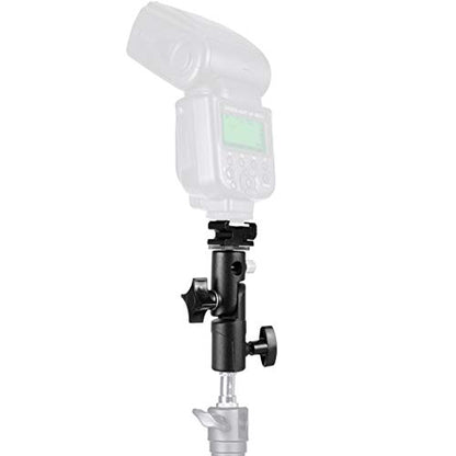 FOTYRIG Camera Speedlite Mount Flash Stand Bracket Umbrella Holder Shoe Mount Compatible with Nikon Pentax Olympus Nissin Metz and Other Speedlite Flashes E Type-2 Pack