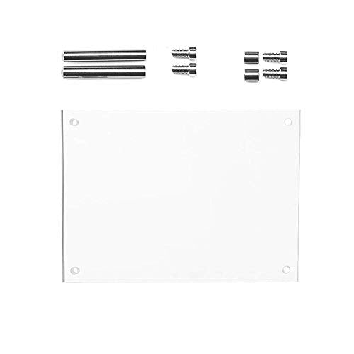 B&NN 4 x 6 Acrylic Picture Frame Floating Look，3MM + 3MM Thickness Clear Photo Frame ，Desktop Frameless Display ，Self Standing (4 x 6) - size: 4" x 6"
