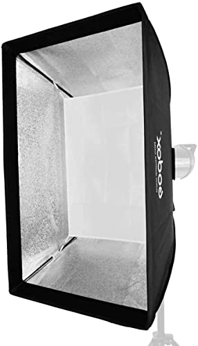 Godox 80x120 Centimeters/ 32x48 inches Softbox Lighting with Grid Beehive & Bowens Mount Speedring for Studio Photo Flash Speedlight Light and SUPON USB LED (80x120cm with Grid)