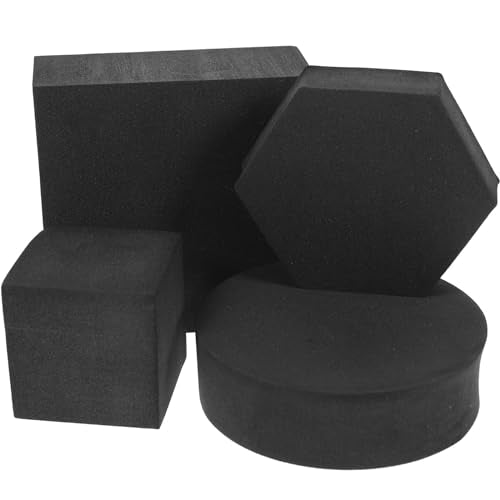 PRETYZOOM Geometric Cube Photo Props Set 1.96 Inch Foam Blocks for Jewelry Cosmetics Product Photography Display and Event Decoration