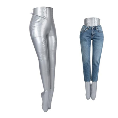 Clothing Display Model, Mannequin Body Inflatable Female Half Body Legs Mannequins Model Women Pants Form Display Model Female Pants PVC Material Trousers Lower Body Inflatable Mannequin Display Prop