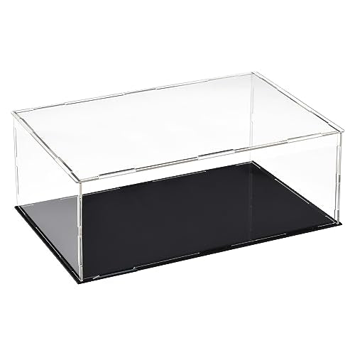 uxcell Acrylic Clear Display Case Box Dustproof Protection Showcase Cube Collectibles Show Box 11.8x5.9x3.9inch - size: 11.8x5.9x3.9 inch