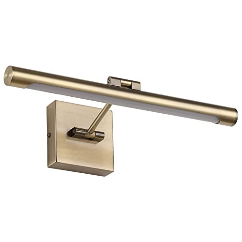 Joosenhouse LED Picture Lights for Paintings Bronze Finish 16.53" Long Swing Arm Display Wall Art Light 7W Gallery Hallway Lighting Over Pictures,Hardwired Connection 3000K - color: Antique Bronze, size: Non-Dimmable 16.53" Long