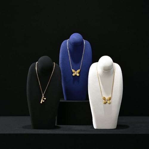 Jewellery Stand Microfiber Bust Jewelry Display Stand Necklace Display Props Necklace Stand Light Luxury Store Display Stand Jewellery Holder