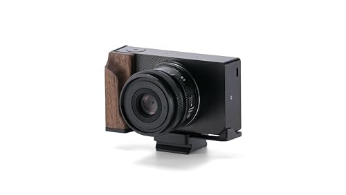 Tilta Vintage Camera Cage Compatible with Sigma BF | Ergonomic Grip | Lightweight | Durable | ARCA Adapter-Ready Bottom Plate for Ronin S Gimbals (Black, Wooden Grip Base Kit) - color: Black, size: Wooden Grip Base Kit