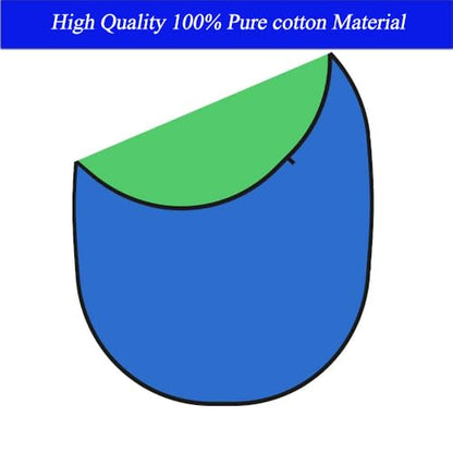 5x7ft/1.5x2m Chromakey Backdrop with 7.8ft/2.4m Stand, 2-in-1 Green Screen and Blue Screen Reversible Collapsible Background Panel for Photography Studio, Live Streaming, Video Shooting, Games - color: Green/Blue