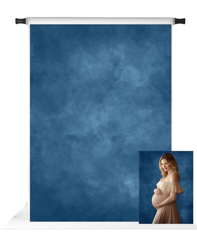 Kate 6.5x10ft Blue Abstract Photography Backdrop Blue Portrait Headshot Backdrops for Photoshoot Background Studio - color: Blue, size: 6.5x10ft