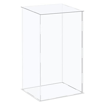 MECCANIXITY Acrylic Display Case Plastic Box Cube Storage Box Clear Assemble Showcase 10.2x8.3x14.1 Inch for Collectibles - size: 10.2x8.3x14.1 Inch
