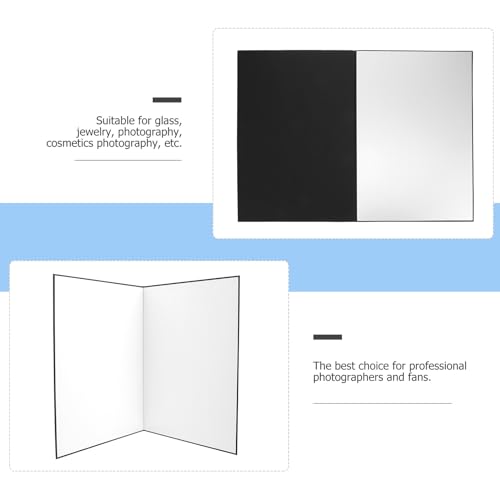 PRETYZOOM A3 Foldable Photography Reflector Board with Light Diffuser for Jewelry and Cosmetics Photography, Portable Cardboard Reflective Panel for Studio and Outdoor Photo Lighting