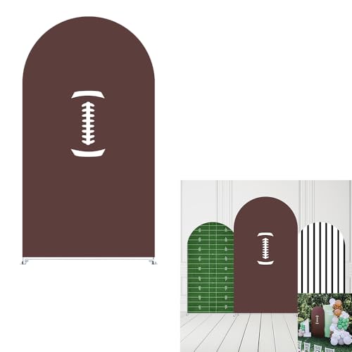 Sports Football Field Birthday Party Arch Backdrop Cover Decors Arch Stand Covers for Boys American Football Lace Baby Shower Balloons Parties (2.6X6ft,GX2825) - color: GX2825, size: 2.6X6ft