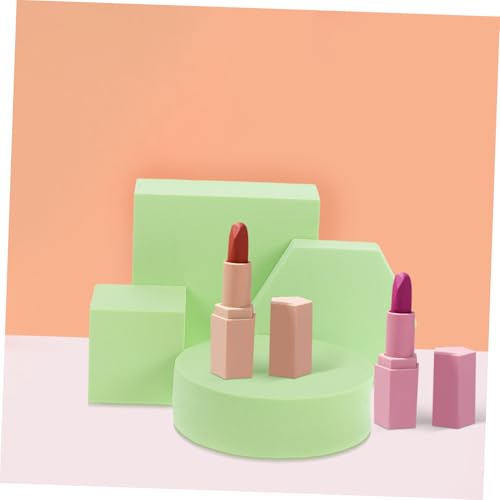 1 Set Small Geometric Photography Props Set Versatile Display Stand for Product Photography Jewelry Cosmetics Creative Backdrop Boards for Unique Arrangements - color: Green