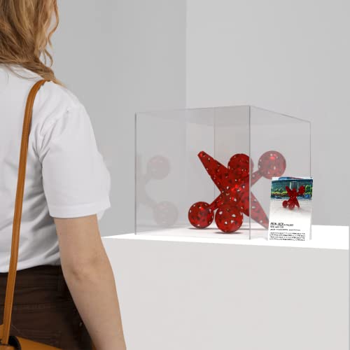 14 Inch Acrylic Display Riser Box with One Open Side No Lid Versatile Clear Square Retail Product Platform and Merchandise Storage Bin by Marketing Holders - color: 14" Clear