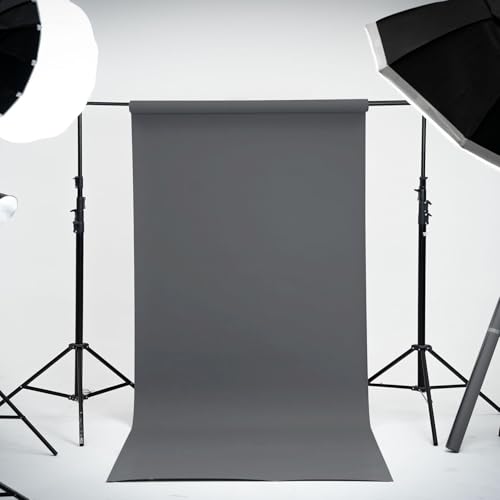 Kate Seamless Paper Backdrop Grey Paper Backdrop for Photoshoot (86''x32.8' Neutral Grey) - color: Neutral Grey, size: 86'' x 32.8'