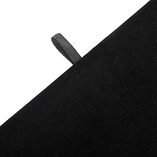 Juvale Black Velvet Jewelry Display Trays - Multipurpose Ring Display & Bracelet Holder - Soft Velvet Surface & Plush Boards - Space-Saving Stackable Jewelry Trays - Pack of 6, 14 in, Rectangular