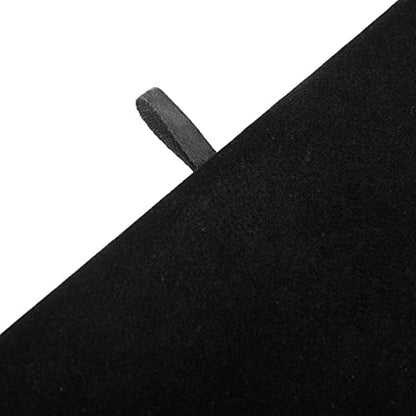 Juvale Black Velvet Jewelry Display Trays - Multipurpose Ring Display & Bracelet Holder - Soft Velvet Surface & Plush Boards - Space-Saving Stackable Jewelry Trays - Pack of 6, 14 in, Rectangular