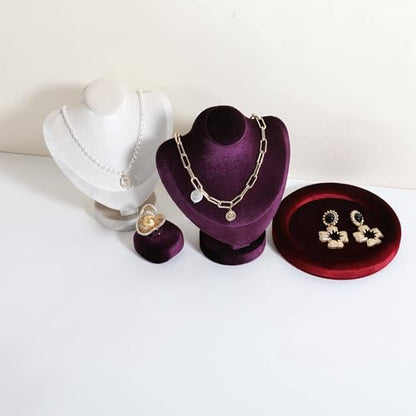 Cute Single Ring Holder for selling, Velvet Ring Display Stand for Jewelry Show, Jewelry Storage Display【Purple】 - color: Purple