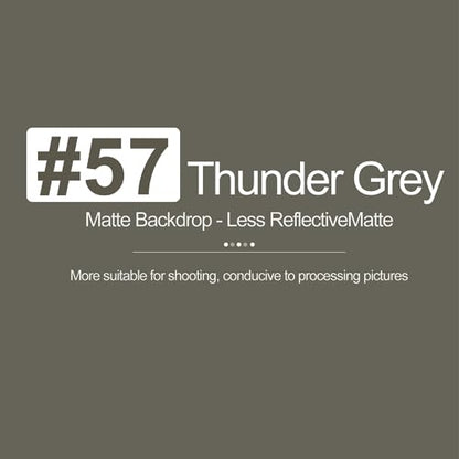 Emart Thunder Grey Paper Backdrops for Photoshoot, Photography Matte Seamless Roll Background 53" x 16" Long for Food, Product, Portrait Photo Shoot