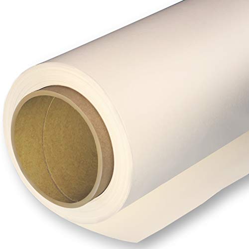 Huamei Seamless Photography Background Paper, Photo Backdrop Paper 8.9 x 36 Feet / 2.72 x 11 Meters 272133 (Ivorine) - color: Ivorine, size: 107''x36'