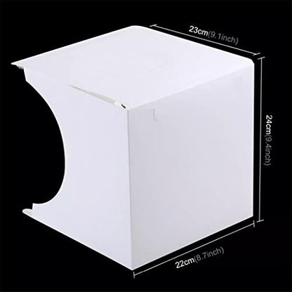Mini Photo Studio Folding Lightbox Photography Softbox 2 Panel Led Light Soft Box Photo Background Kit Light Box for DSLR Camera